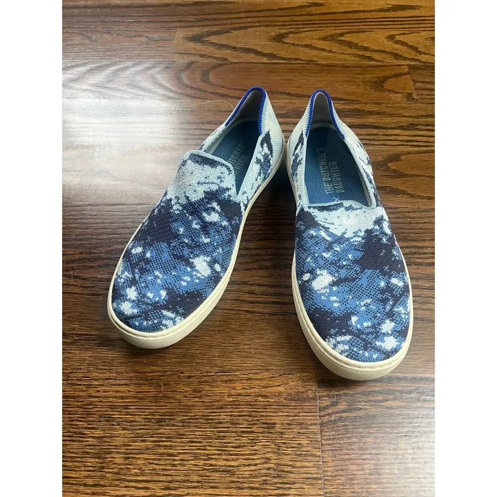 Rothy’s x The Butcher's Daughter Shibori Sneakers Limited Edition Women's Sz 7.5